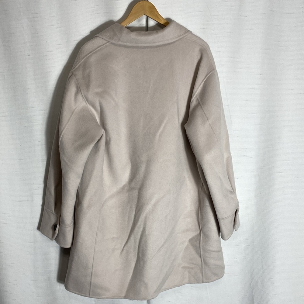 Massimo Dutti Oversized Wool Blend Coat With Pockets Size M - Picture 15 of 17